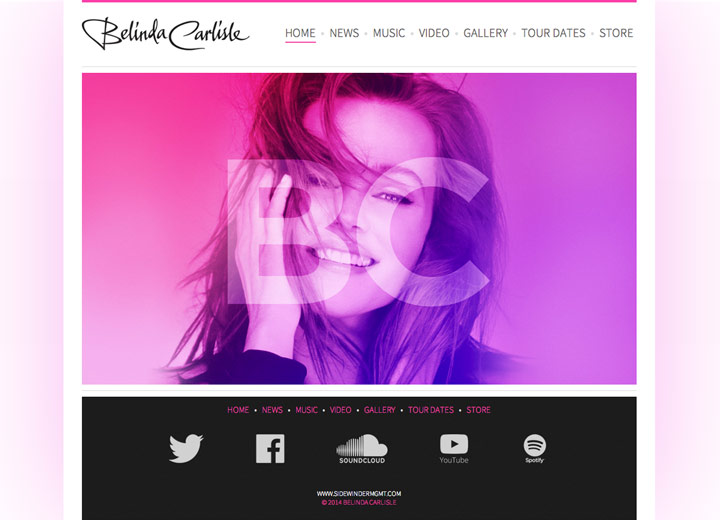 Belinda Carlisle artist website