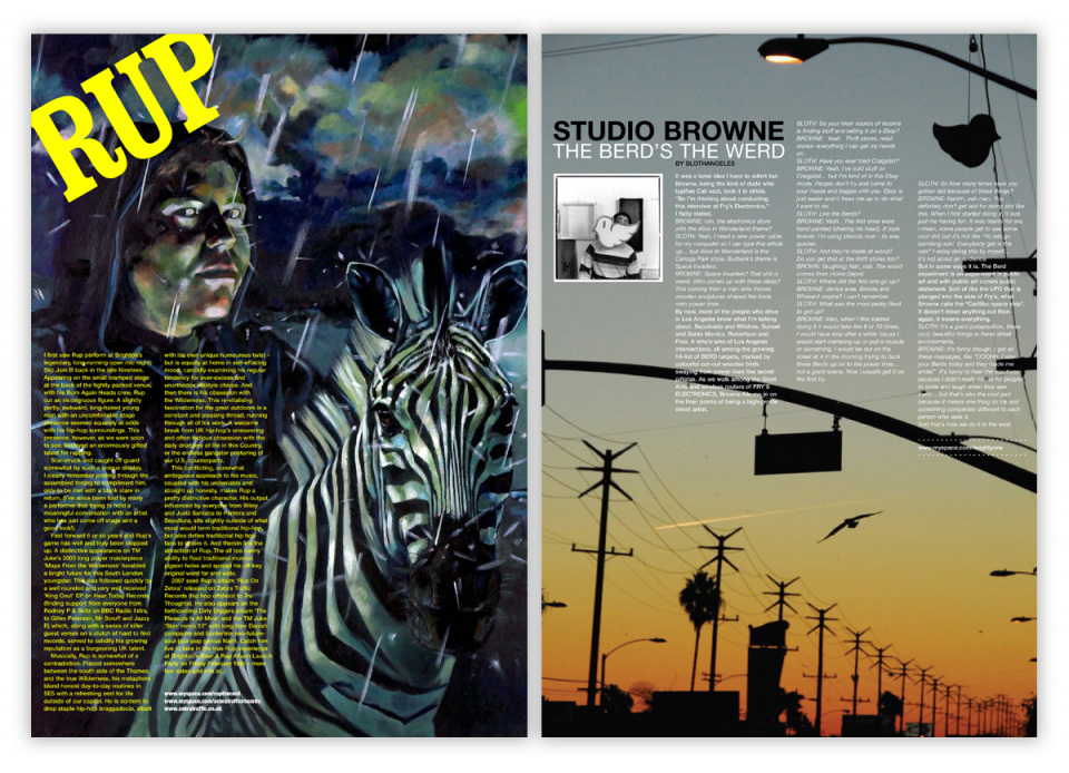 Multilink Magazine Rup and Studio Browne articles